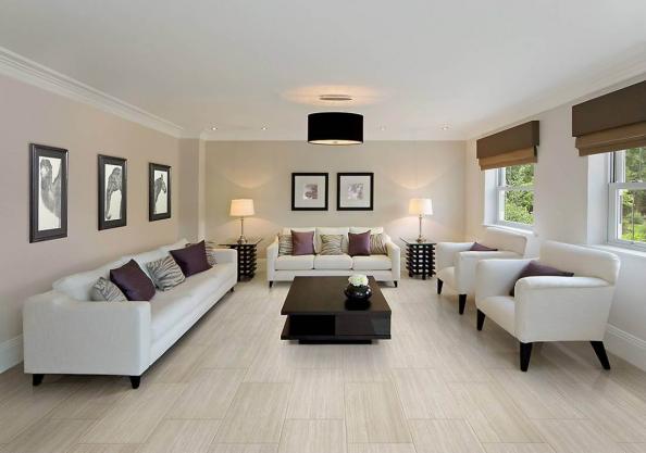 Why People Like to Use Beige Tiles for Living Room?