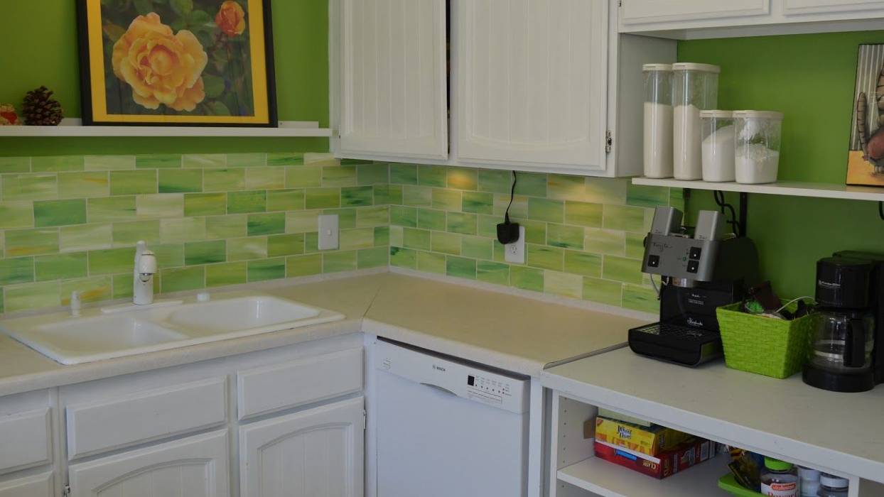  Buy And Price green kitchen backsplash white 