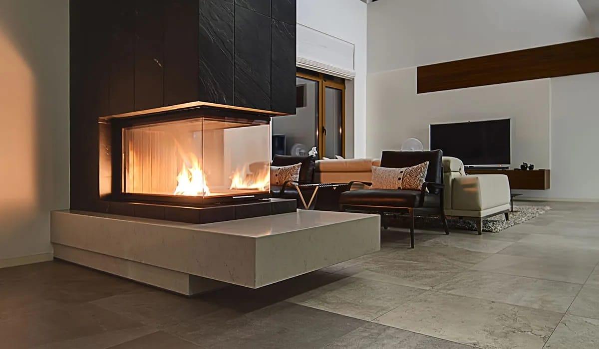 Limestone tile fireplace design | Buy at a cheap price 