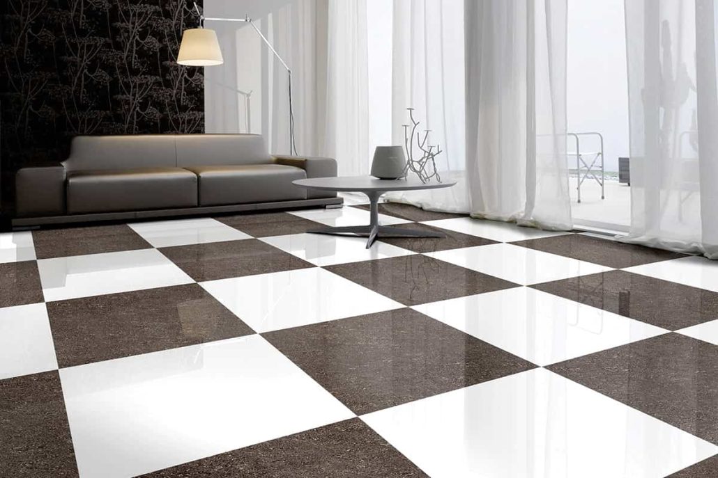  Porcelain tile flooring 