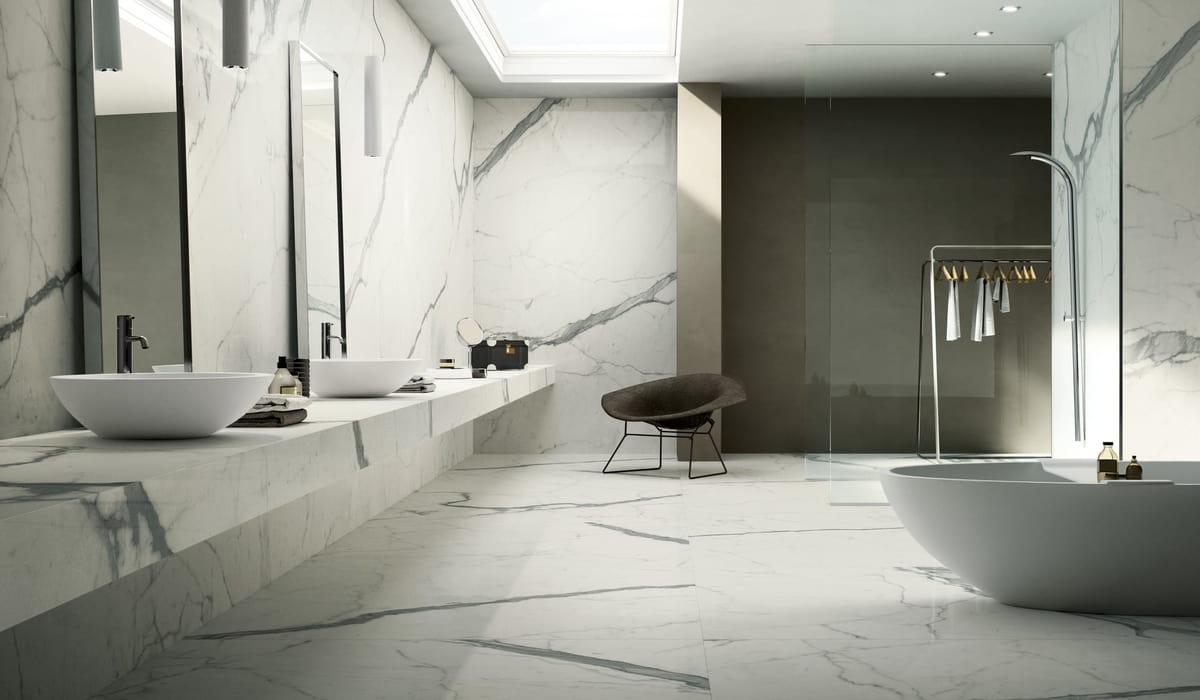 Marble Tile Bathroom 