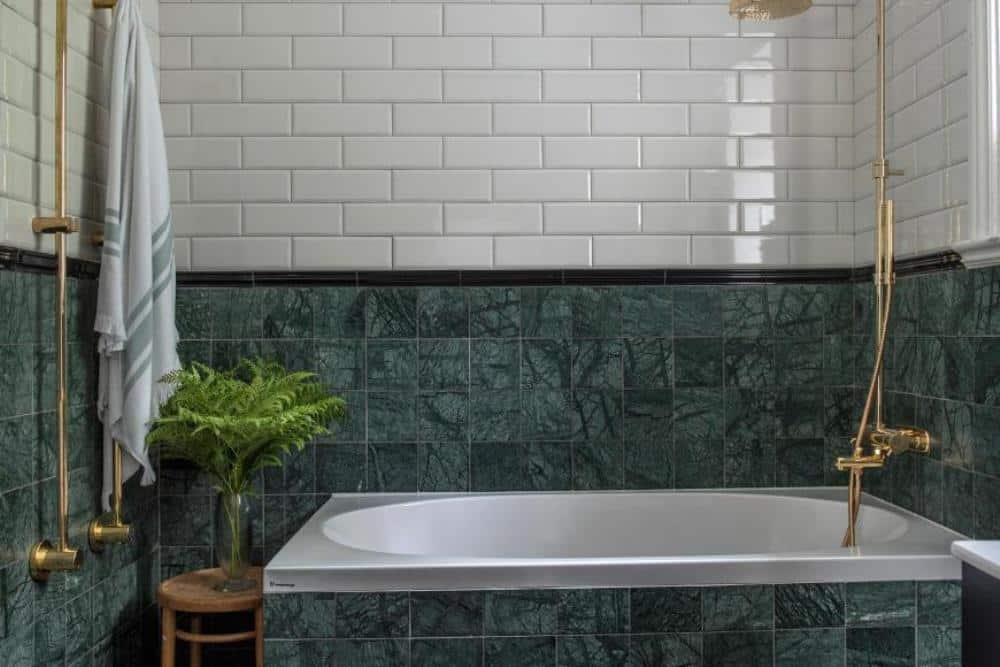  green marble tiles bathroom 