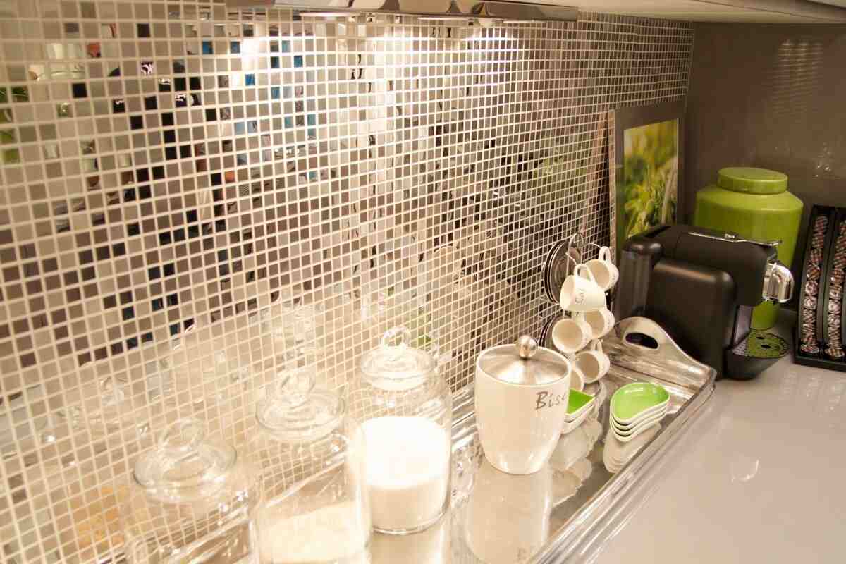  High glass tile backsplash kitchen + Buy 
